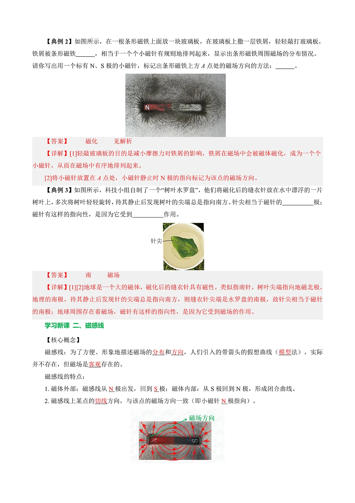 第二节 磁场 （导学案）（解析版）第3页