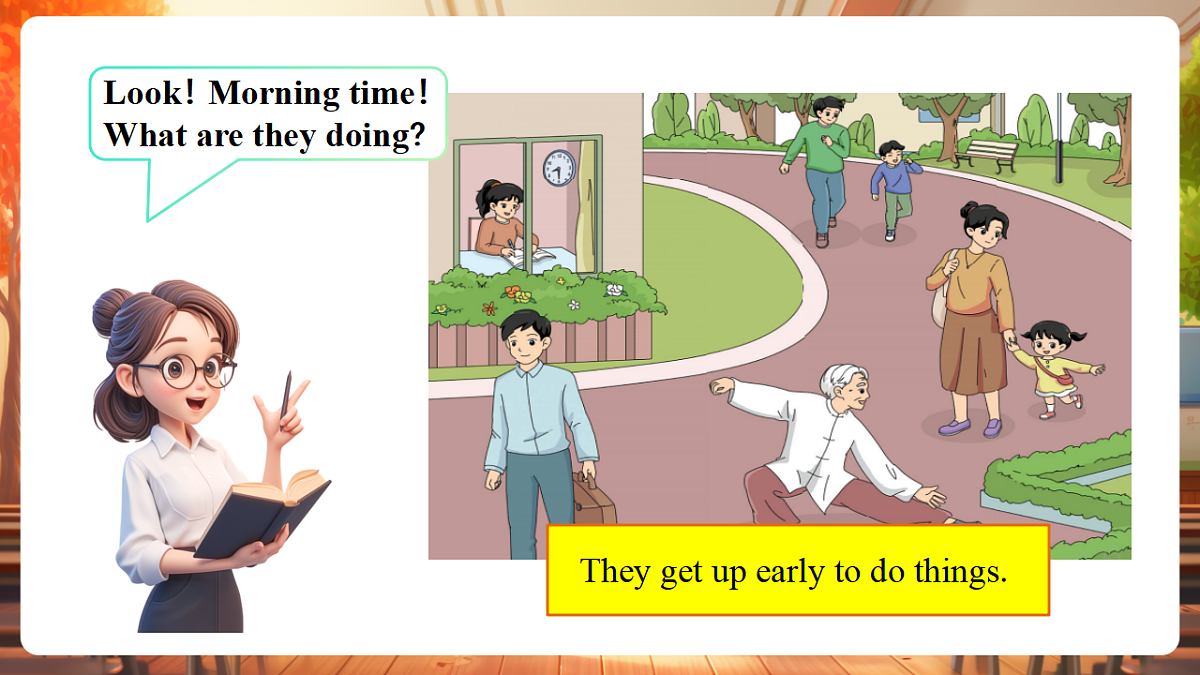 Unit 8 Early to Bed and Early to Rise Lesson 1 Part A Let's talk课件第5页