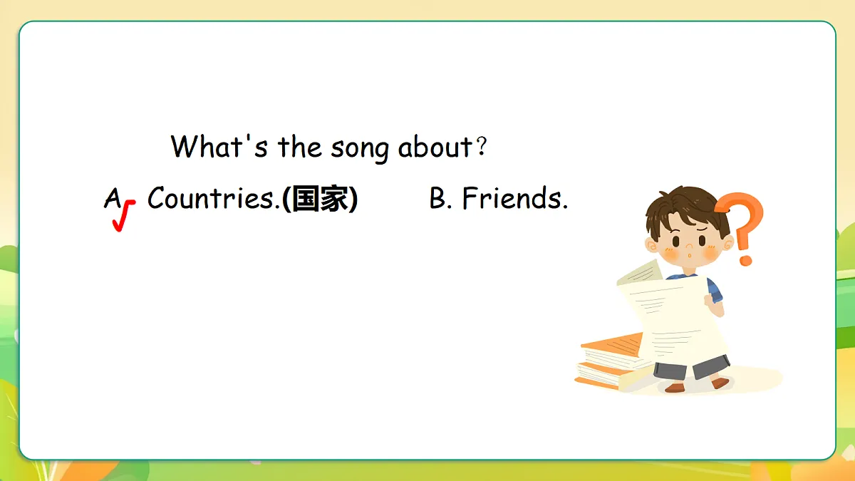 人教版（PEP）英语三下Unit1 Meeting new people Part A let's learn 课件第3页