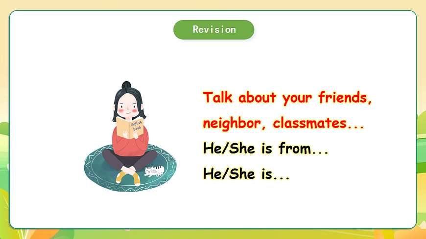 人教版（PEP）英语三下Unit1 Meeting new people Part B read and write 课件第3页