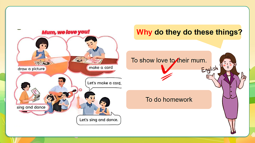 人教版（PEP）英语三下Unit2 My words and actions Part B let's learn 课件第8页