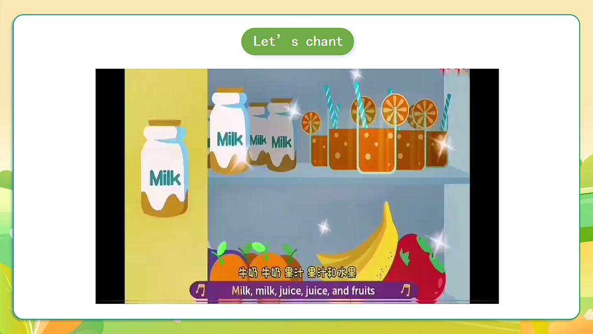 人教版（PEP）英语三下Unit4 Healthy food Part B let's learn 课件第3页