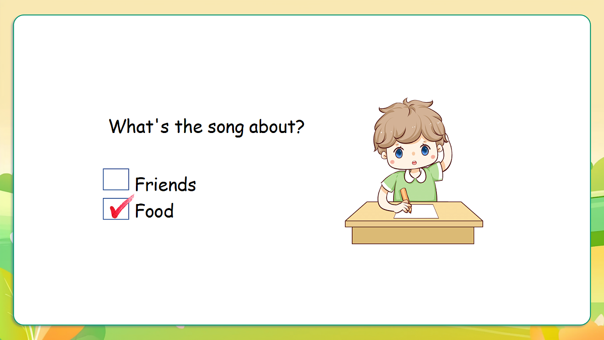 人教版（PEP）英语三下Unit4 Healthy food Part B let's learn 课件第4页