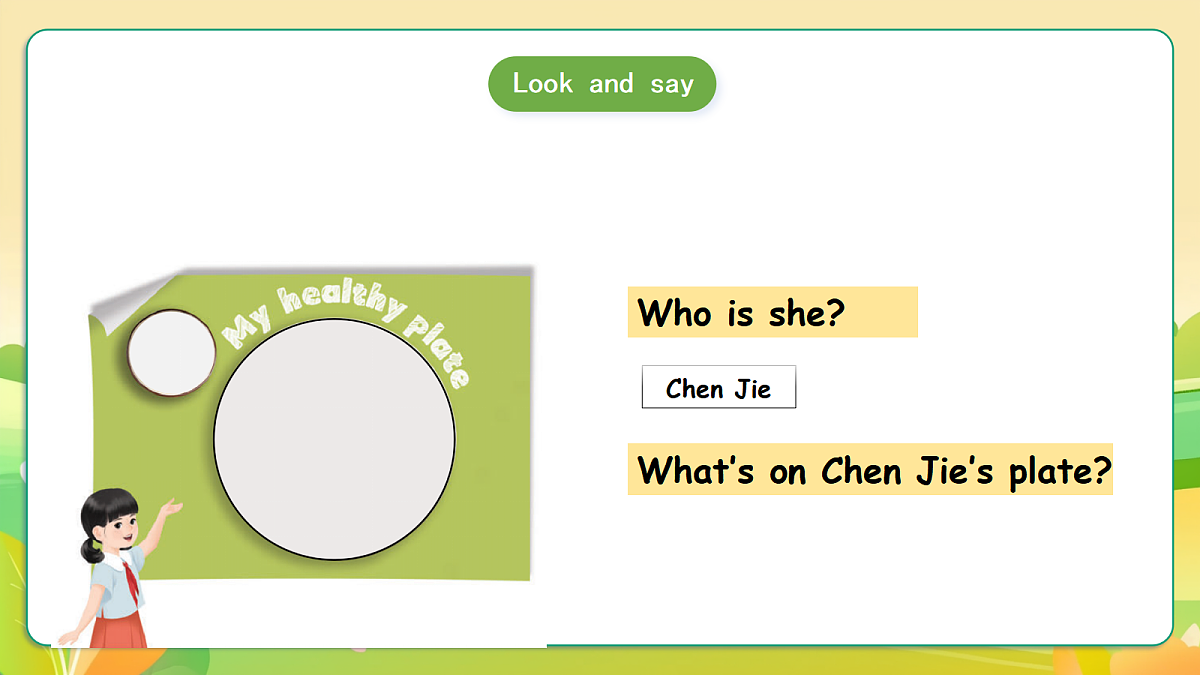 人教版（PEP）英语三下Unit4 Healthy food Part B let's learn 课件第8页
