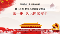 人教版（2024）八年级上册（2024）第四单元 维护国家利益第十二课 树立总体国家安全观认识国家安全教学ppt课件