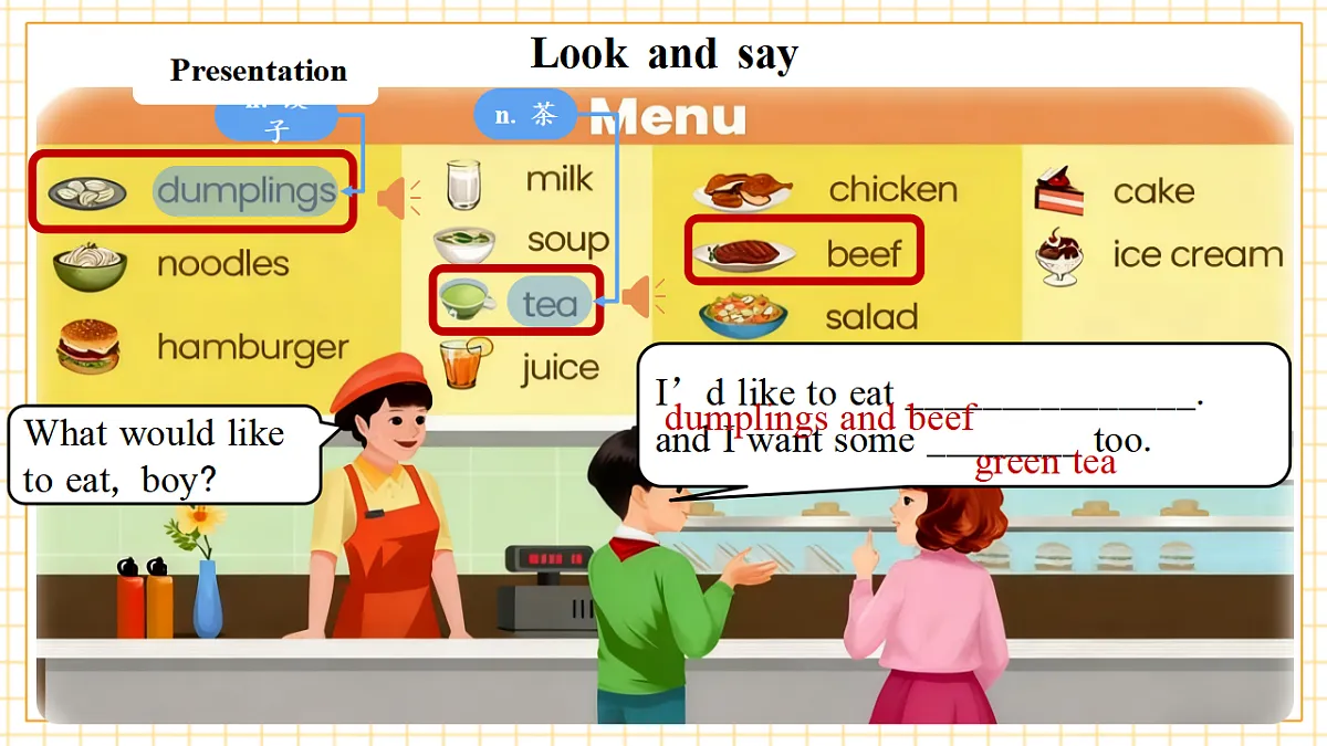 Unit 5 第2课时 Part A Let’s learn&Write and say(教学课件)英语人教PEP版五年级上册（新教材）第8页