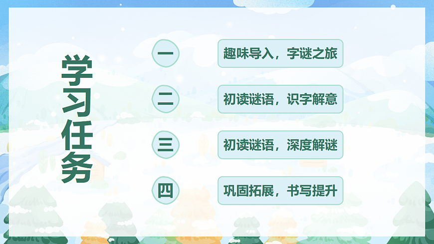 识字 第4课《猜字谜》（教学课件）-2024-2025学年一年级语文下册同步精品课堂系列（统编版）第2页