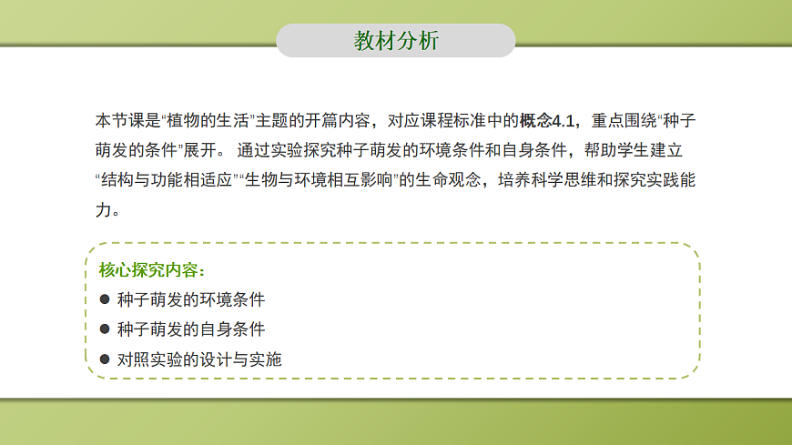 人教版初中生物七年级上册 3.1.1 种子的萌发 课件第2页