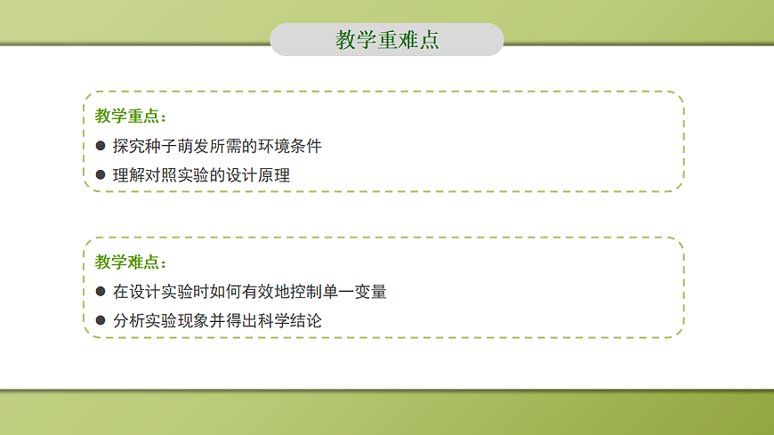 人教版初中生物七年级上册 3.1.1 种子的萌发 课件第4页