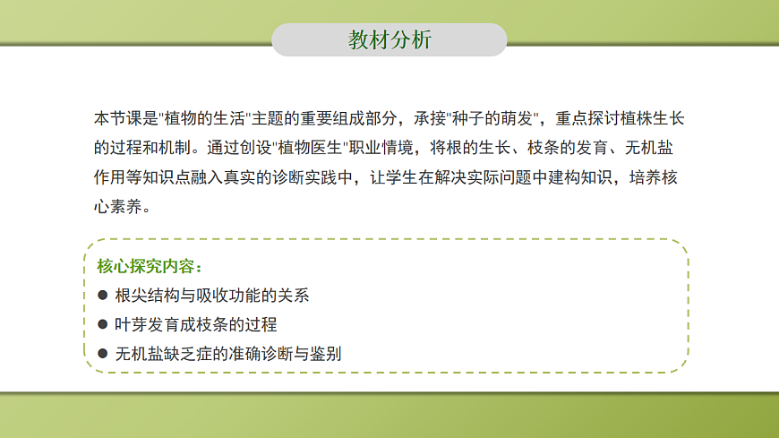 人教版初中生物七年级下册 3.1.2 植株的生长 课件第2页