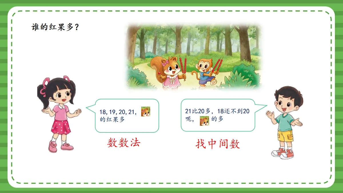 （2025新版教材+核心素养）北师大数学一下第四单元第4课时 谁的红果多 PPT第8页