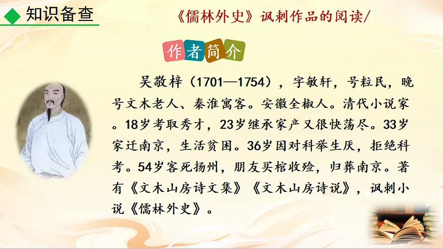 名著导读 《儒林外史》讽刺作品的阅读第3页