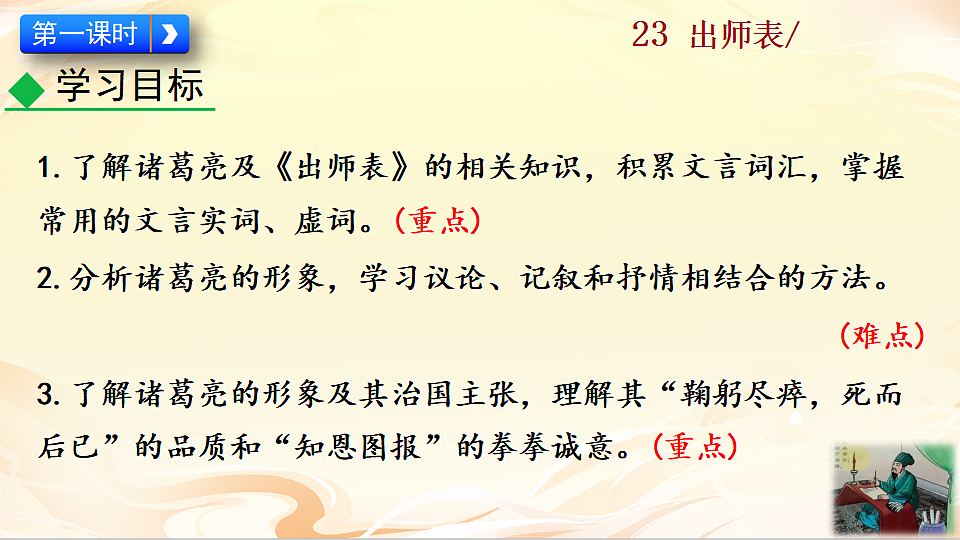 23 出师表第3页
