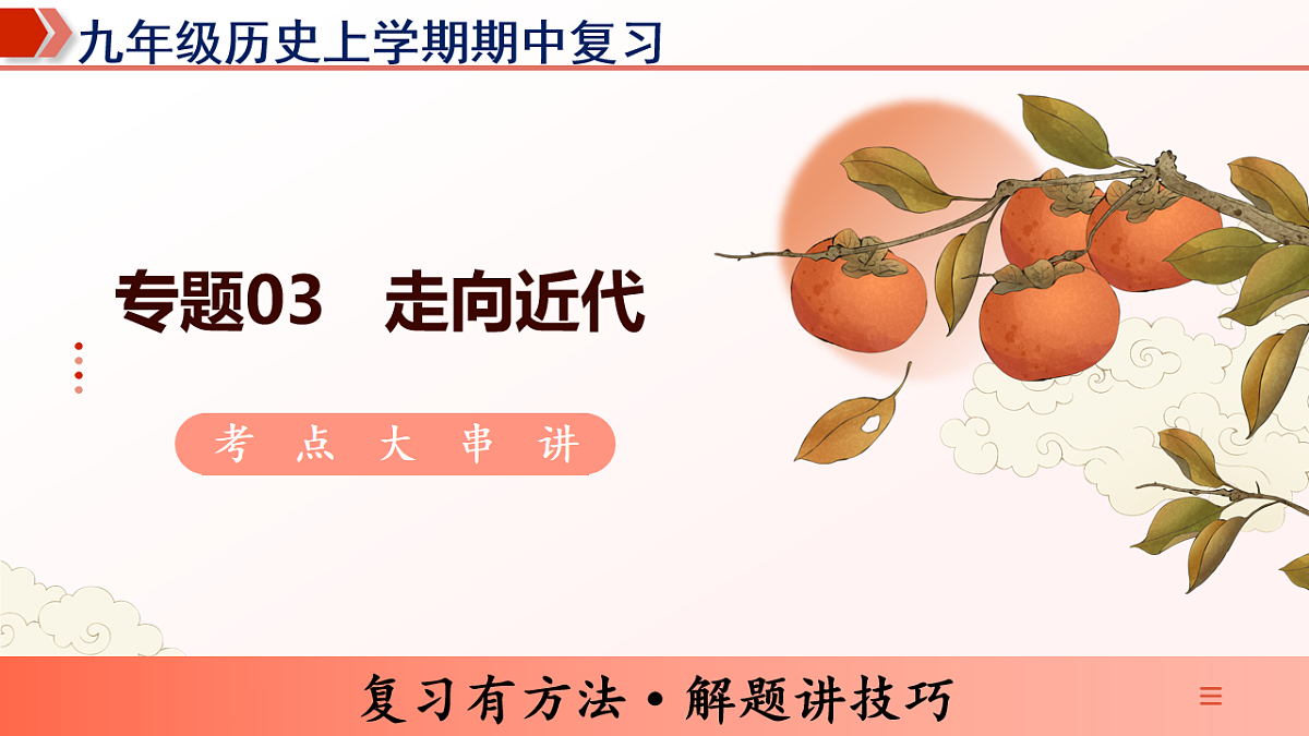 专题03 走向近代(期中复习课件)第1页