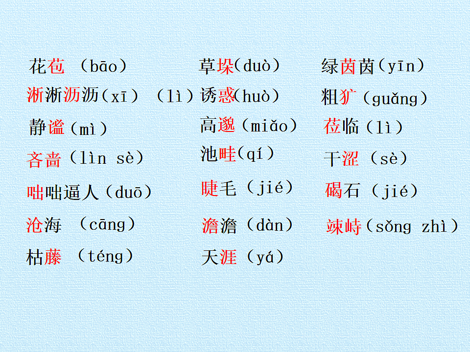 部编版七年级语文上册第四单元【复习课件】PPT第3页