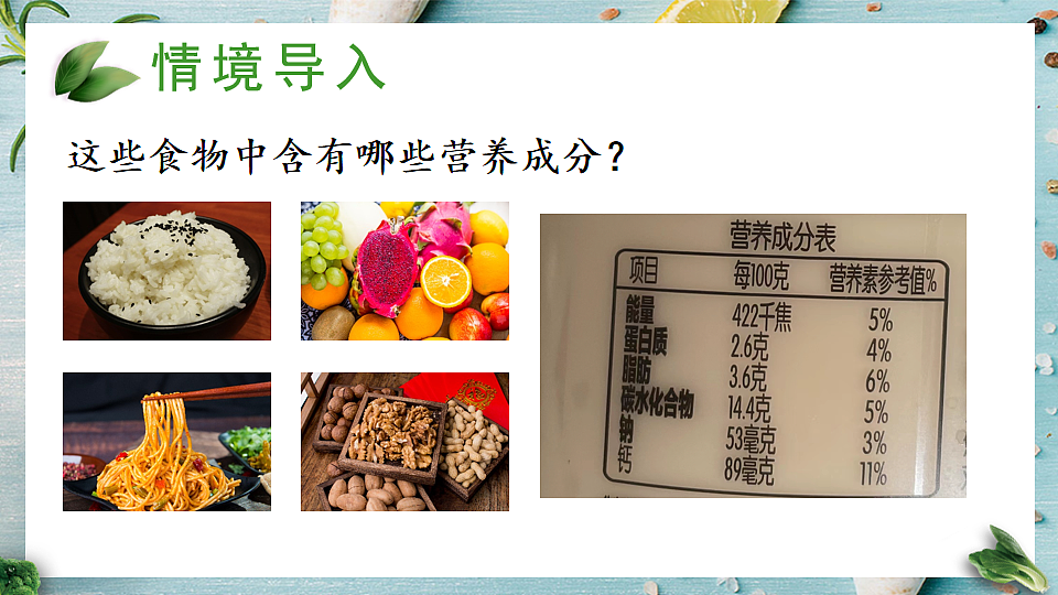 第1节 人类的食物 (课件)2024-2025学年北师大七年级生物下册第2页
