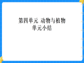 第四单元动物与植物单元小结 小学科学苏教版2024一年级下册课件
