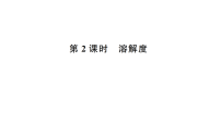 九年级下册（2024）溶解度作业课件ppt
