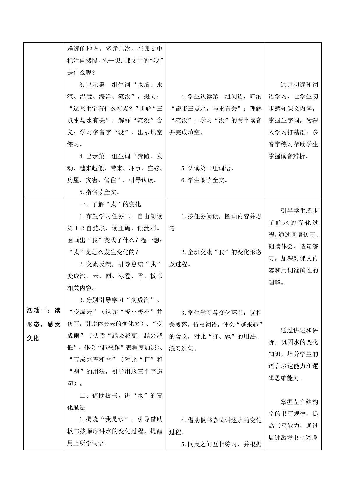 3.《我是什么》表格式教案第2页