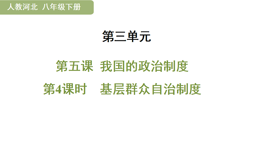 5.4  基层群众自治制度第1页
