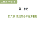 2026年(陕西)部编版道德与法治八年级下册 第六课  我国的基本经济制度 (复习课件 含答案)