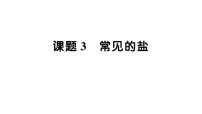 初中化学人教版（2024）九年级下册（2024）常见的盐作业ppt课件