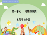 粤教粤科版（2024）科学三年级下册 1.1 动物的分类(课件)