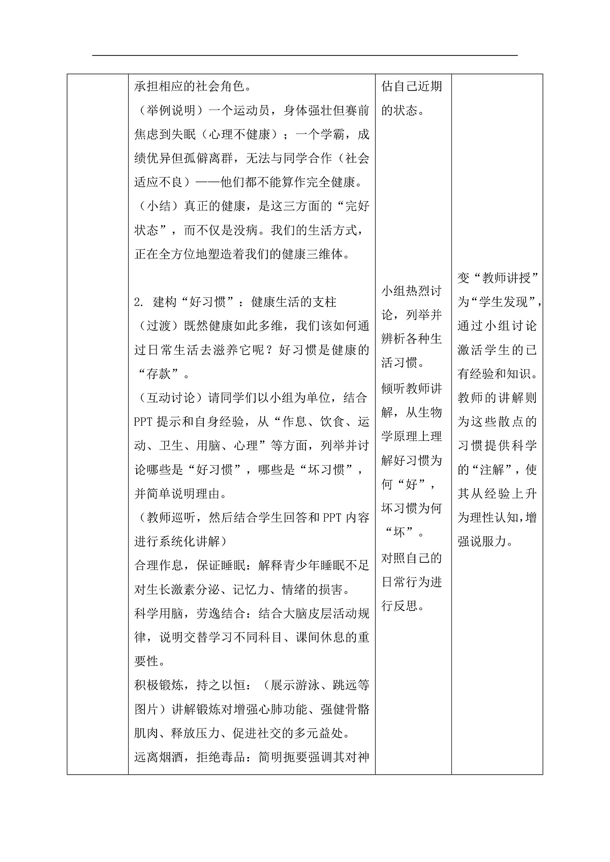 【核心素养目标】苏科版初中生物八年级下册7.18.1《选择健康的生活方式》教学设计第3页