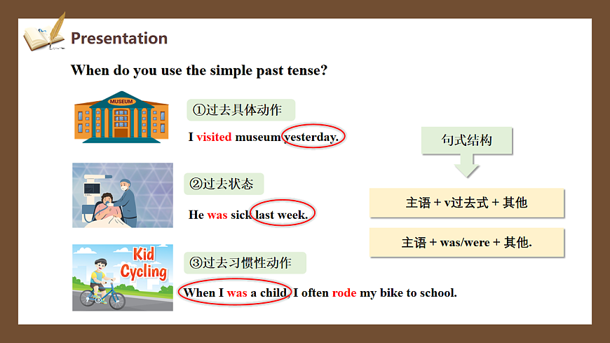 人教2024初中英语七年级下册Unit8Once upon a Time SectionAGrammar Focus课件第7页