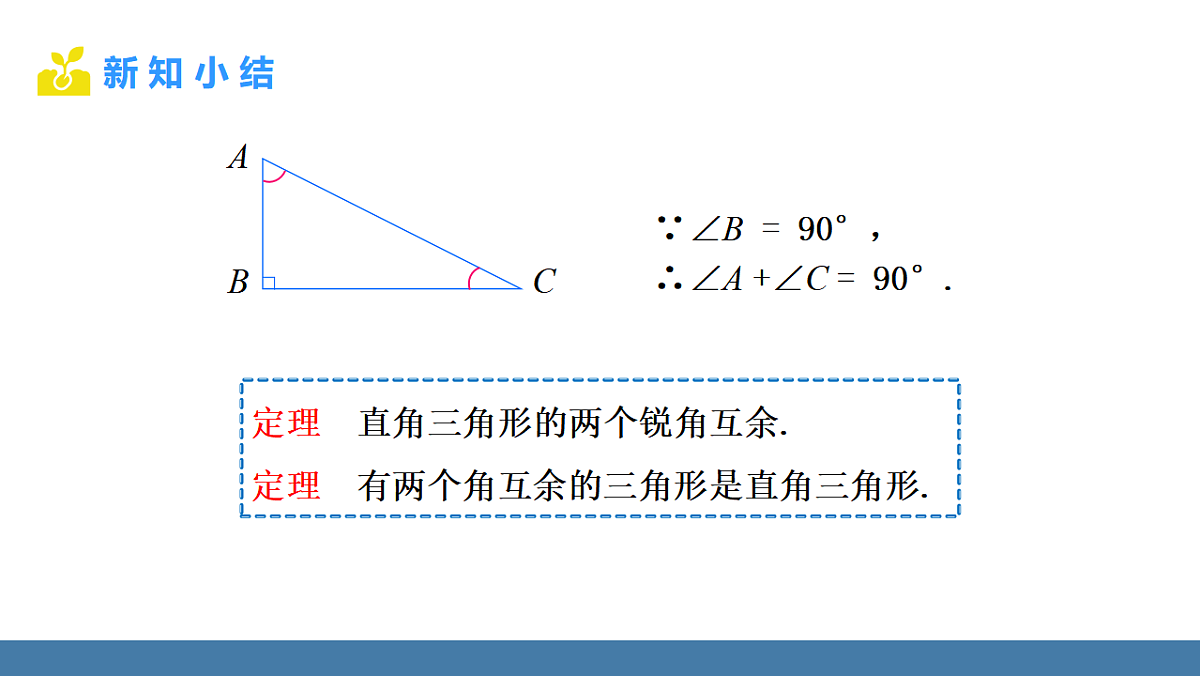 1.3 直角三角形 第1课时 直角三角形的性质与判定第7页