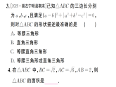 初中数学新沪科版八年级下册  18.2  第1课时 勾股定理的逆定理  作业课件（点出显答案）（2026春）
