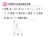 初中数学新沪科版八年级下册  18.2  专题11 利用勾股定理求最短路径的长  课后作业课件（点击显答案）（2026春）