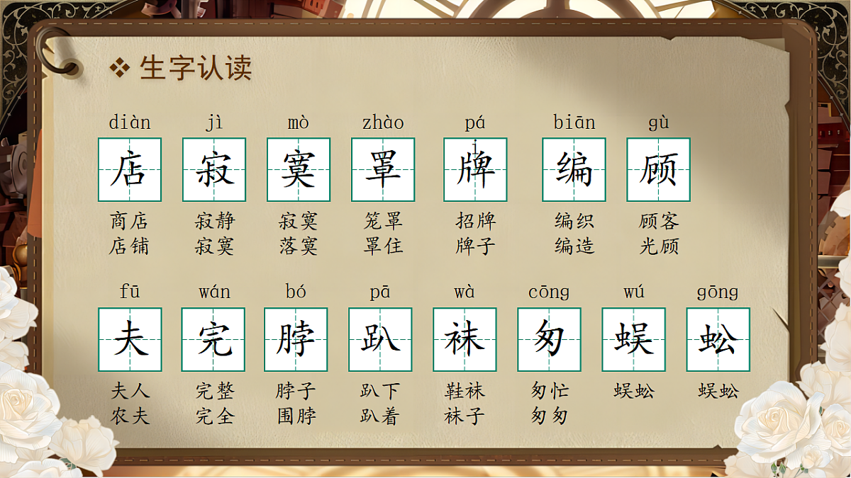 【教学课件】阅读19.《蜘蛛开店》(第一课时)第6页