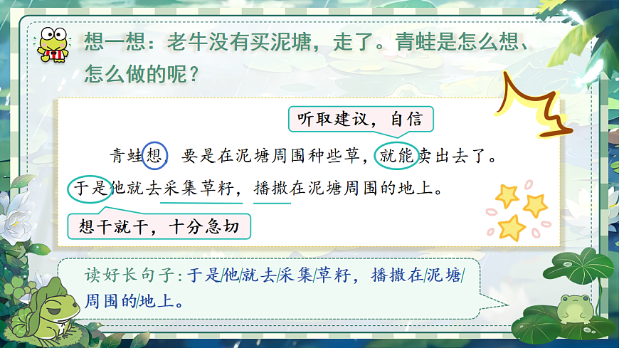 【教学课件】阅读20.《青蛙卖泥塘》(第二课时)第7页