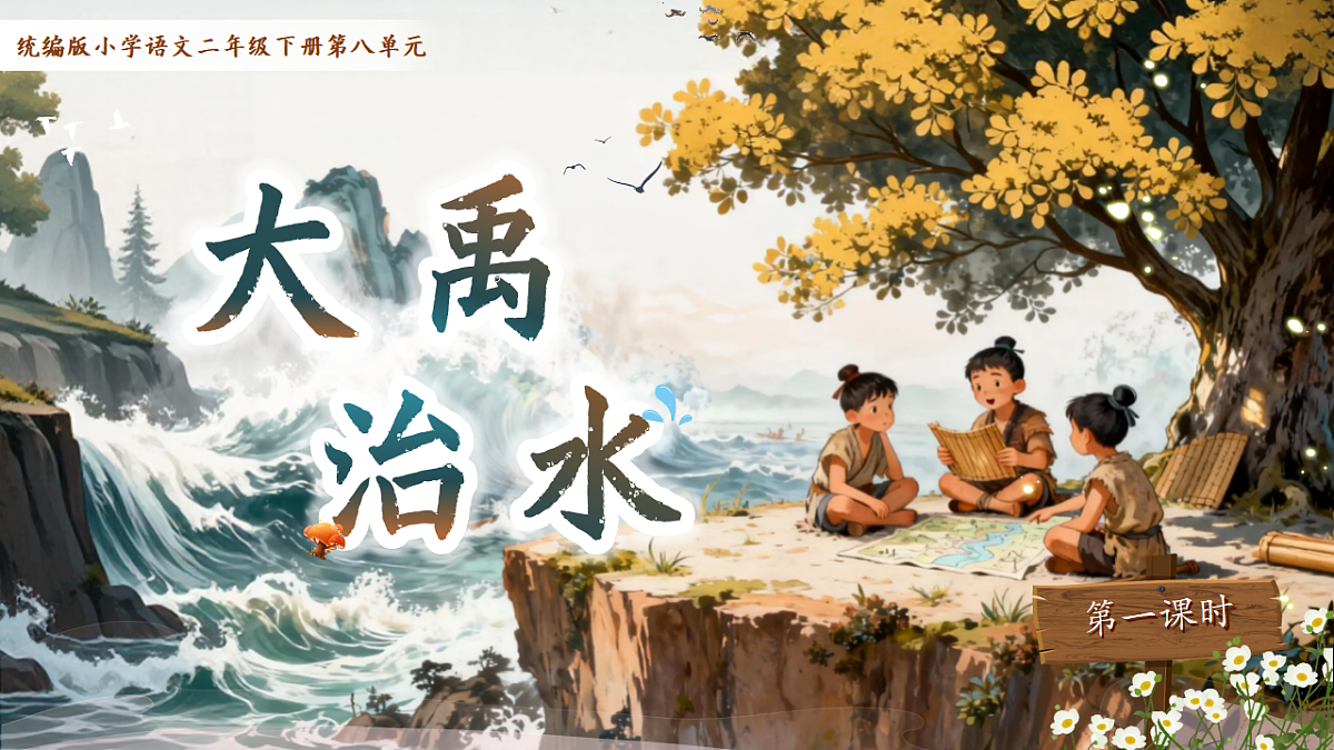 【教学课件】阅读24.《大禹治水》(第一课时)第1页