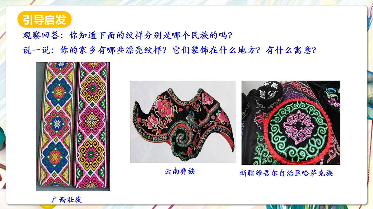 人美版美术五下第九课 多彩的民族传统纹样 课件第5页