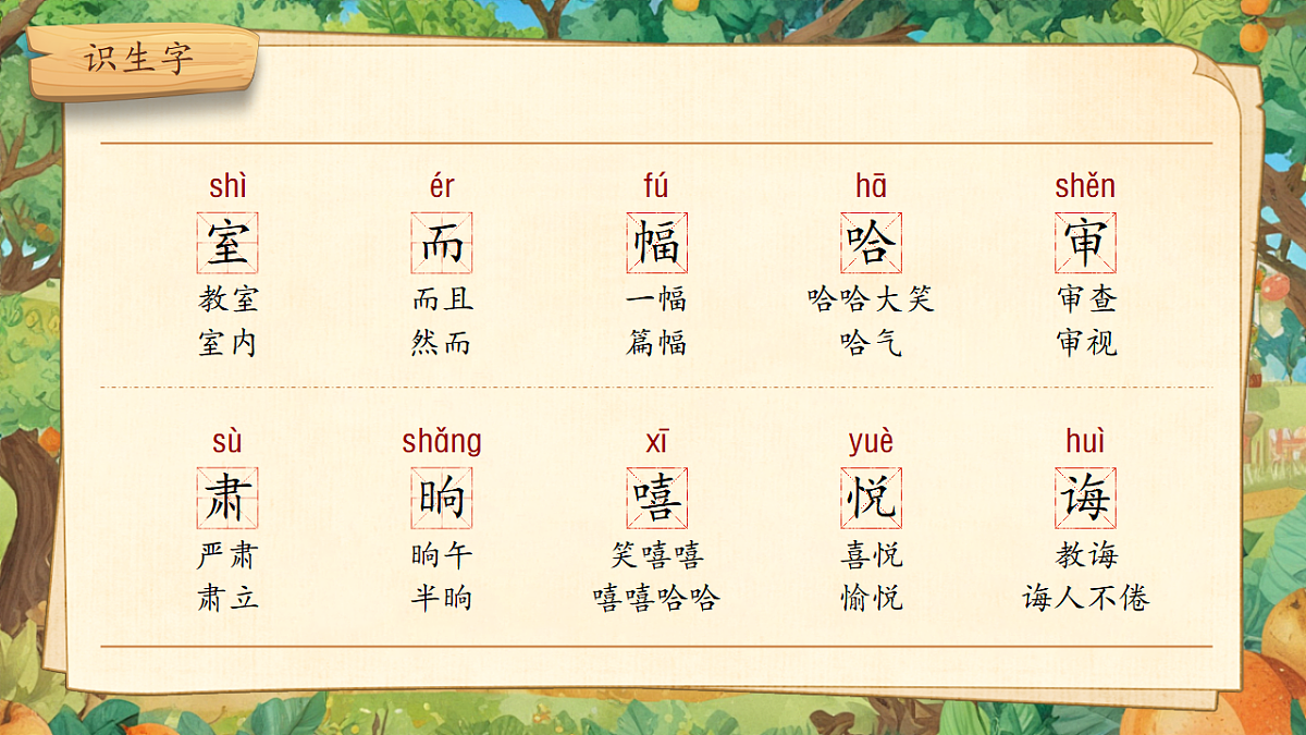 【教学课件】阅读12.《画杨桃》(第一课时)第4页