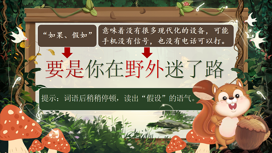【教学课件】阅读16.《要是你在野外迷了路》(第一课时)第5页