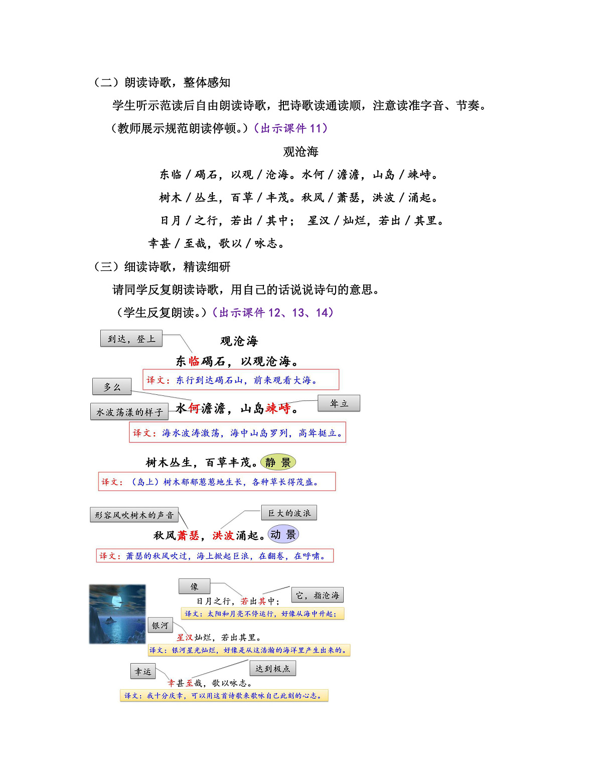 第一单元4古代诗歌四首教案第3页
