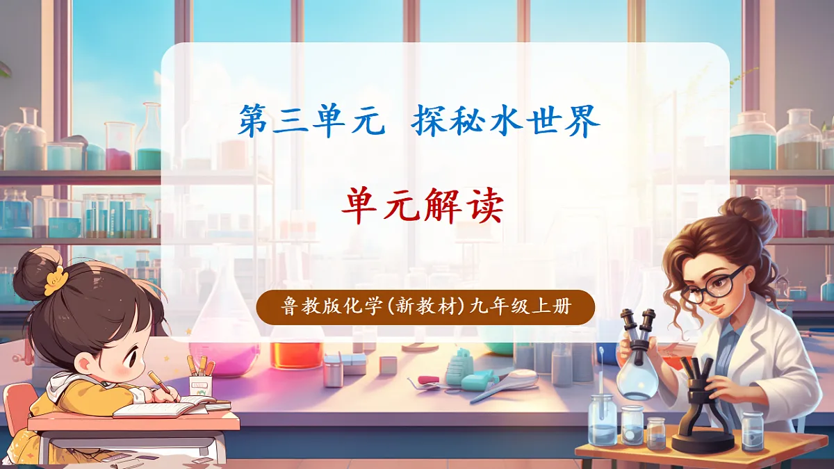 第三单元 探秘水世界（单元解读课件）化学鲁教版2024九年级上册第1页