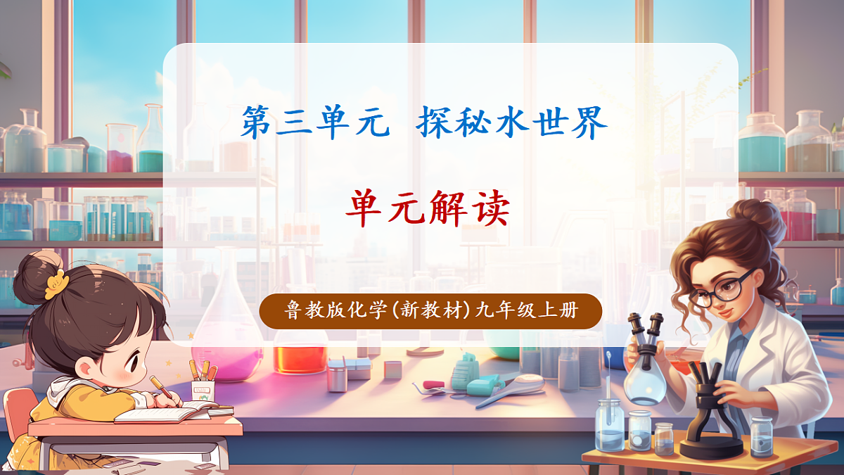 第三单元 探秘水世界（单元解读课件）化学鲁教版2024九年级上册第1页