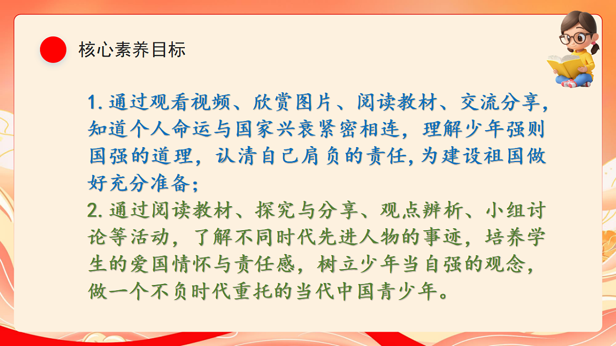 人教部编版道法九下  5.2《少年当自强》课件第3页