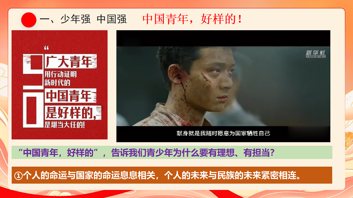 人教部编版道法九下  5.2《少年当自强》课件第5页