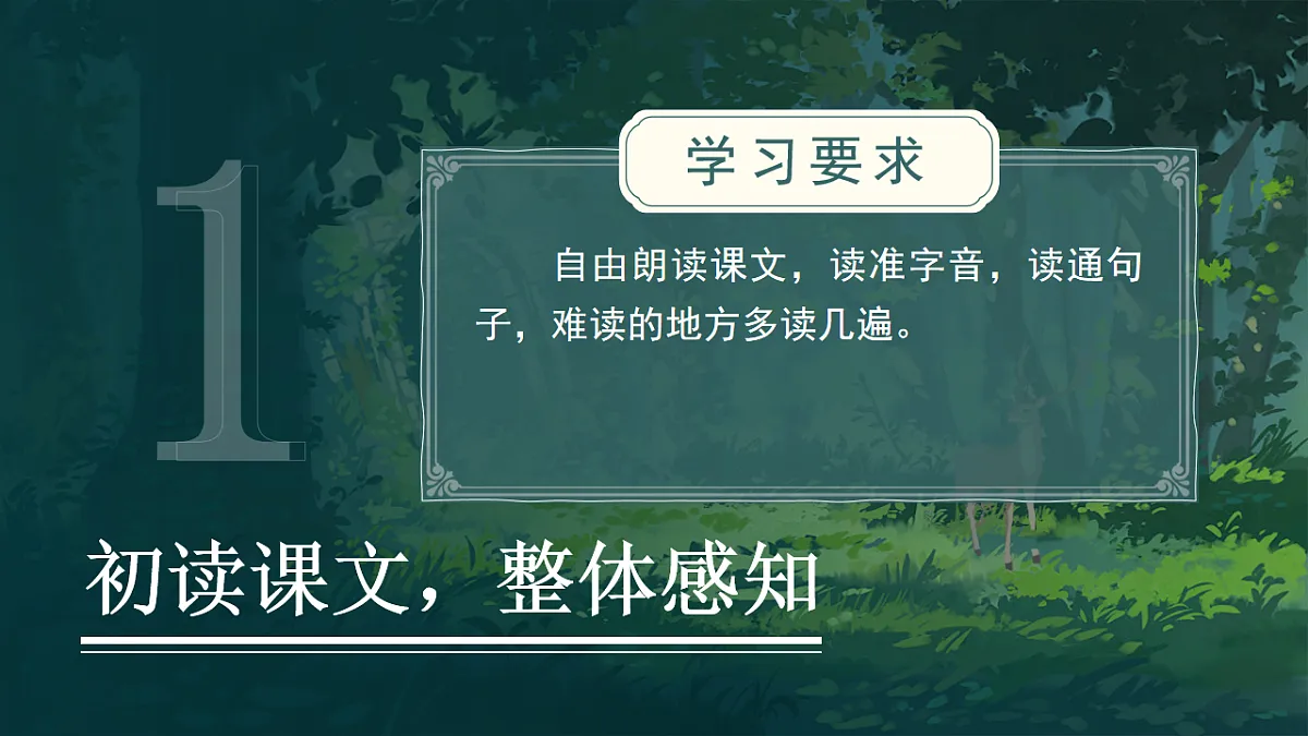 三下第二单元7《鹿角和鹿腿》(第一课时) 教学课件第5页