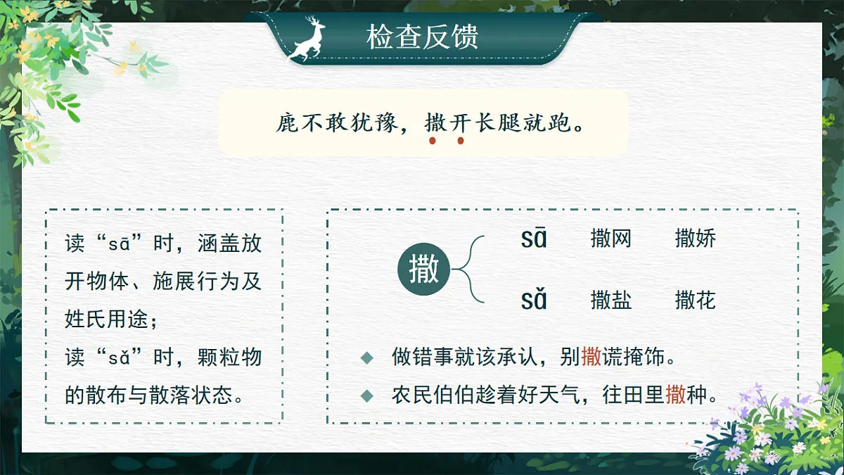 三下第二单元7《鹿角和鹿腿》(第一课时) 教学课件第8页