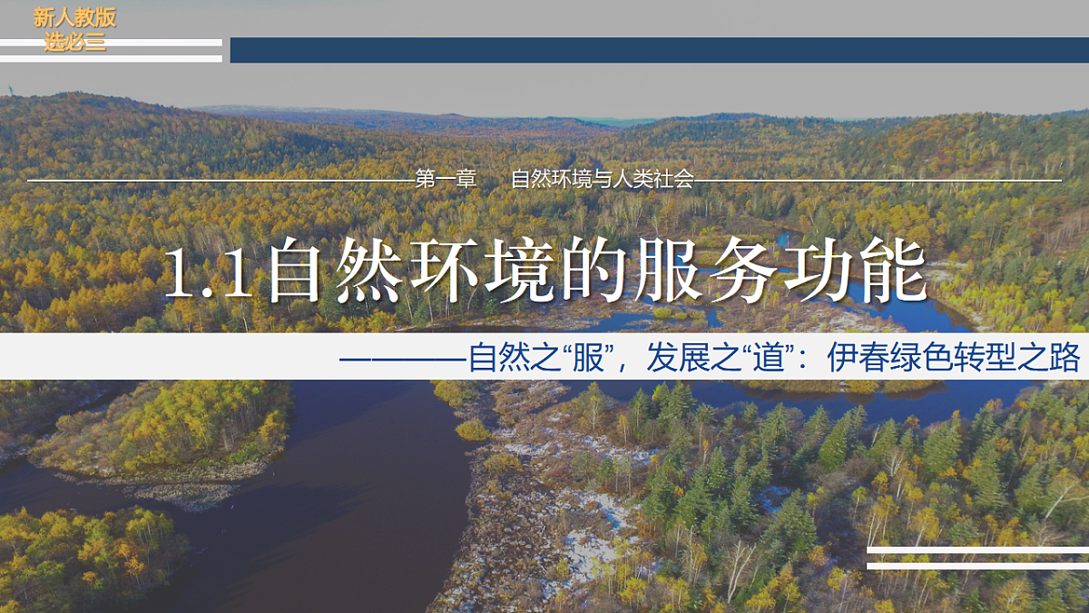 1.1 自然环境的服务功能（情境教学课件）2025-2026学年地理人教版选择性必修3第1页