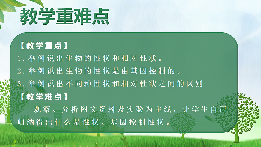 6.2.1 基因与生物性状的关系（教学课件）生物新教材人教版八年级下册第3页