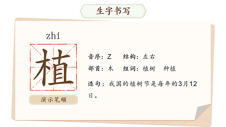 【教学课件】阅读4.《邓小平爷爷植树》(第一课时)第8页