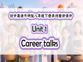 初中英语外研版单词精讲课件 Unit 1 Career talks