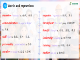 初中英语外研版单词精讲课件 Unit 1 Career talks